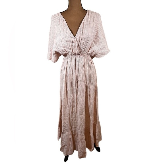 Cost Plus World Market Dresses & Skirts - World Market Red & Ivory Kaftan Dress S/M